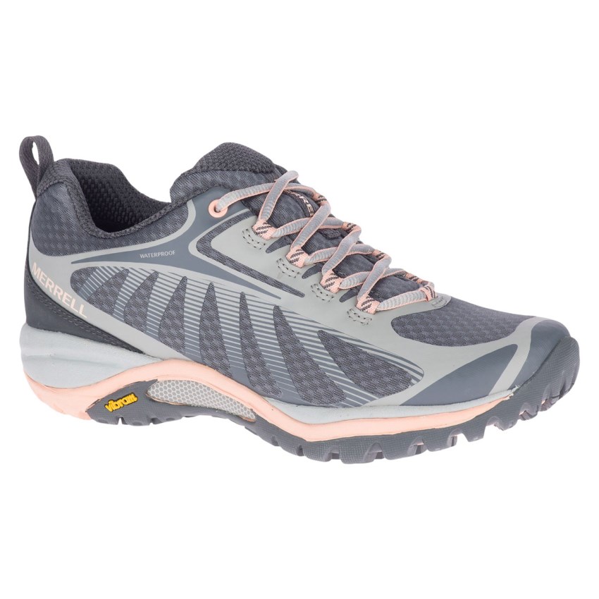 Chaussures Randonnée Merrell Siren Edge 3 Waterproof Grise/Rose Femme | N.C.ENFR